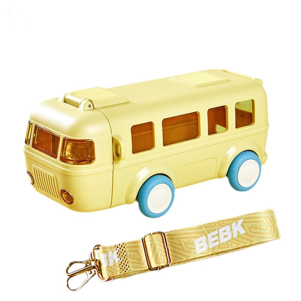 BusBottle™ - Bus gevormde water fles + draagriem!