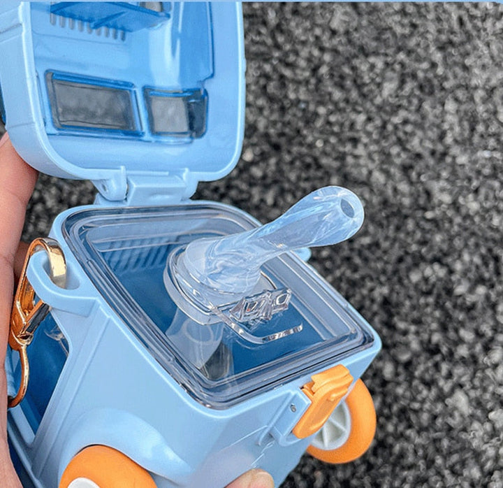 BusBottle™ - Bus gevormde water fles + draagriem!