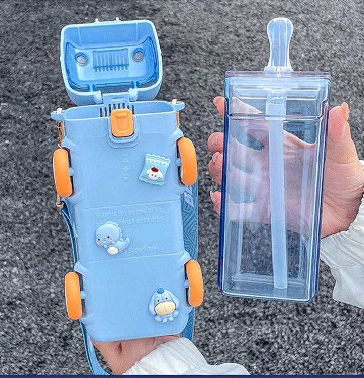 BusBottle™ - Bus gevormde water fles + draagriem!