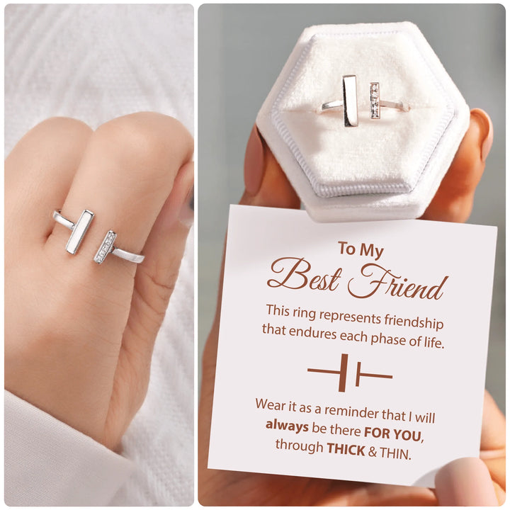 LYNN & CO | To My Best Friend - Thick & Thin Ring