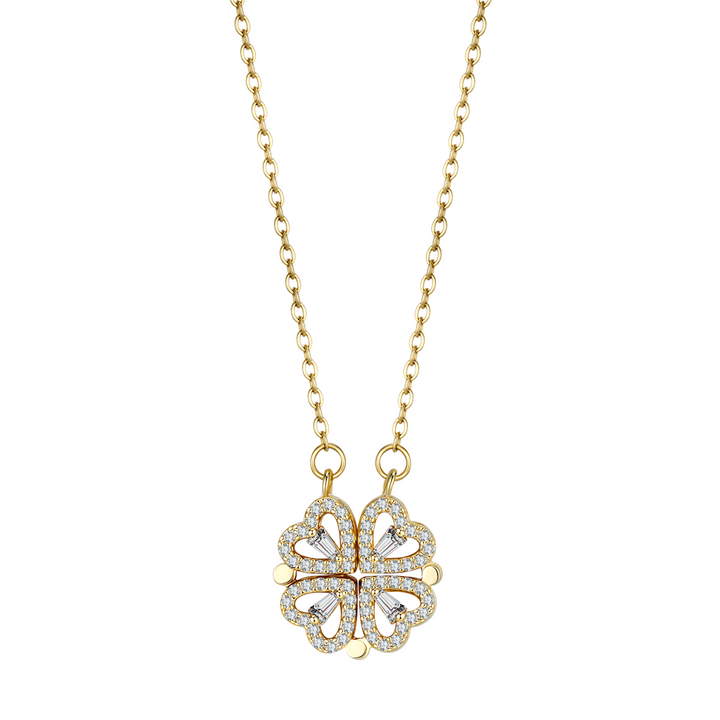 LYNN & CO | KlaverHarten Ketting - PRACHTIG & AUTHENTIEK
