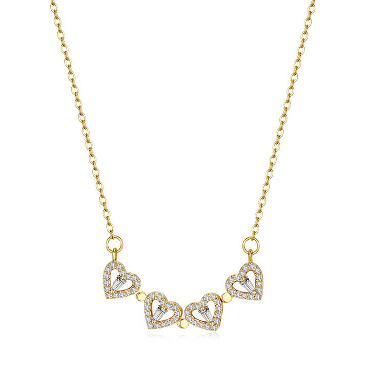 LYNN & CO | KlaverHarten Ketting - PRACHTIG & AUTHENTIEK